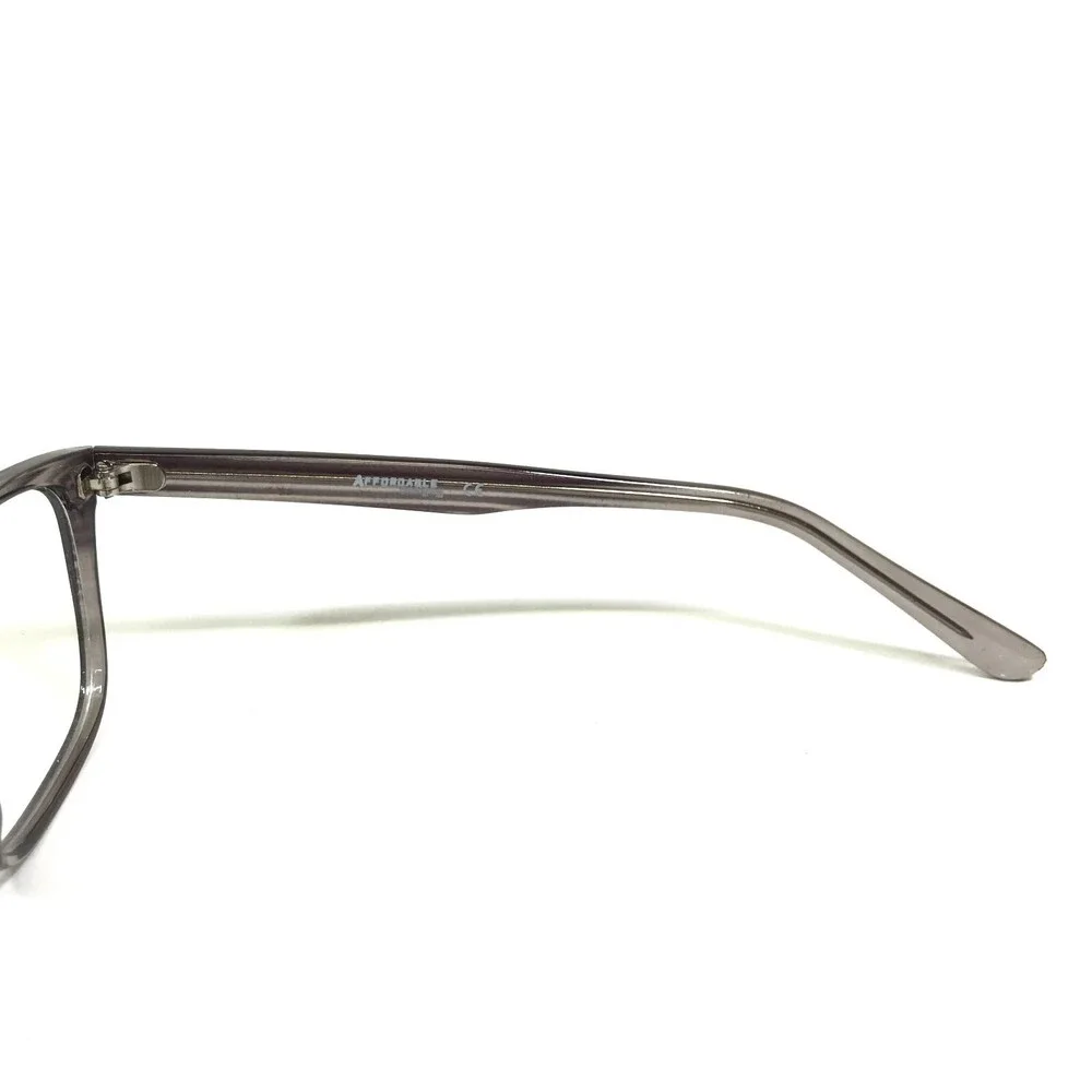Affordable Designs Eyeglasses Frames HARRY GRAY Clear Striped Square 52-19-145